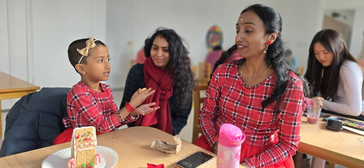 Families and children at a Milestones holiday celebration
