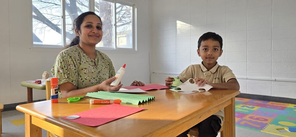 Children decorating holiday treats at Milestones winter celebration