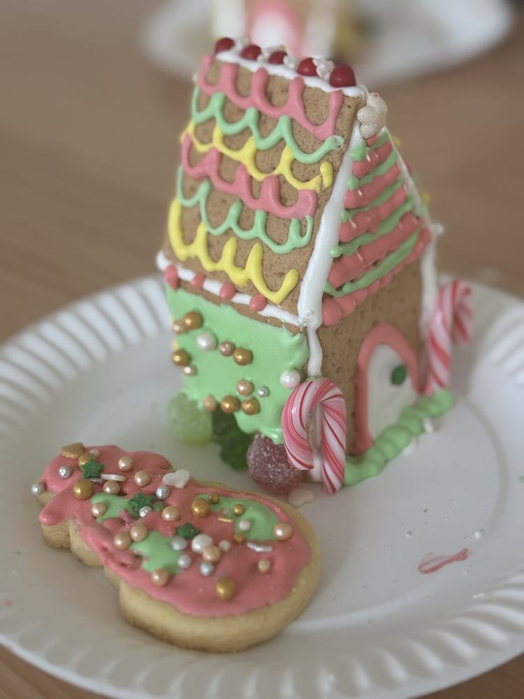 Festive holiday crafts and artwork made by Milestones students